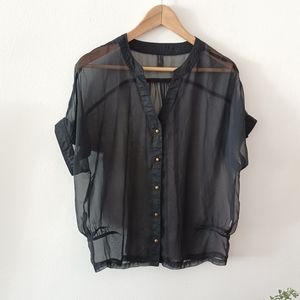 Vero Moda Black Sheer Blouse